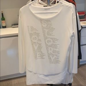 Cream white top like new never worn